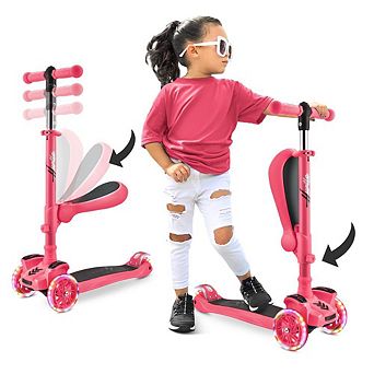 Hurtle Mini Kick Scooter with LED Light Wheels