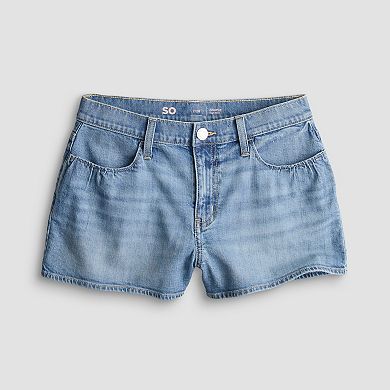 Juniors' SO® Mid Rise Feminine Shorts