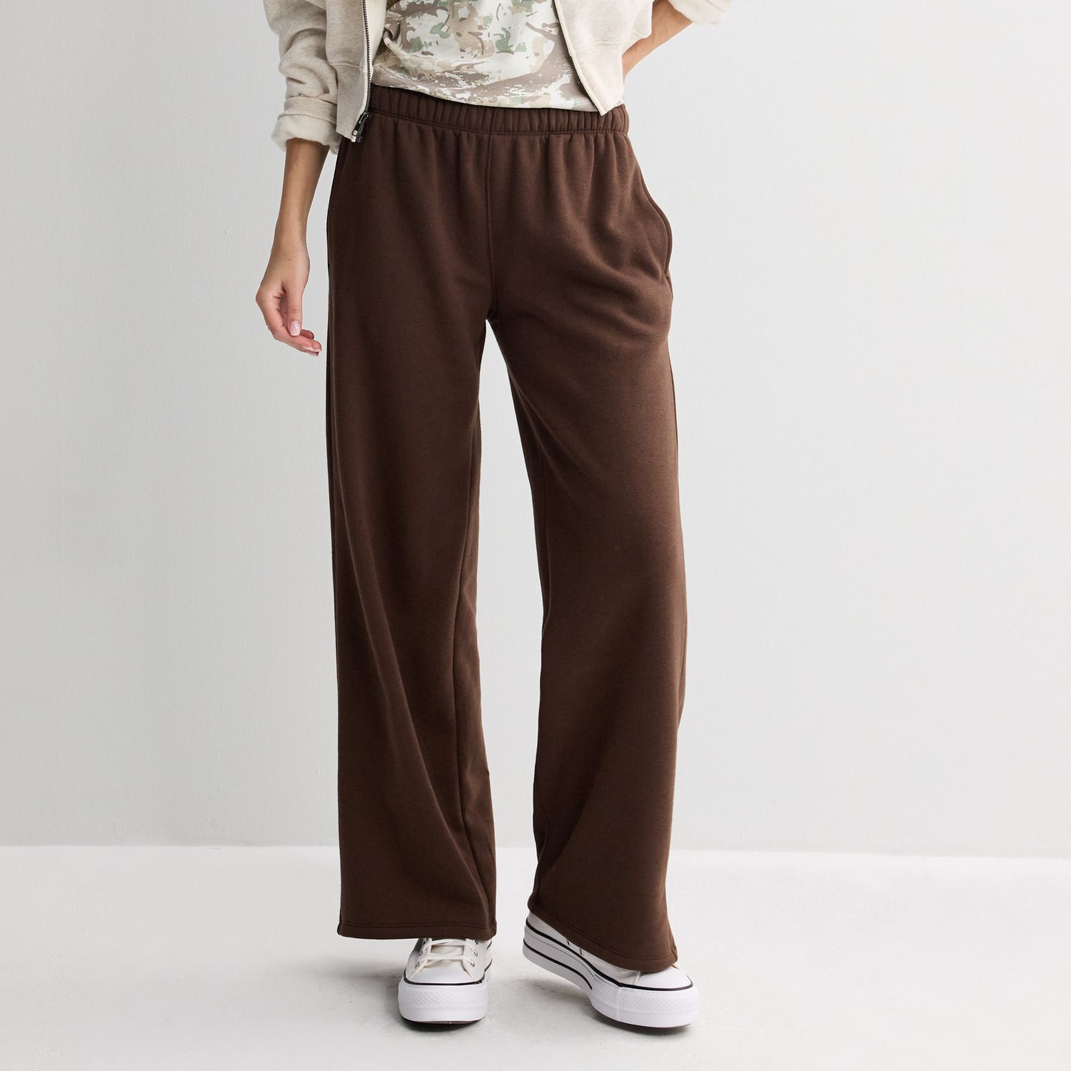 Женские брюки Juniors' SO® Low Rise Baggy Wide Leg, цвет: Коричневый — фото 1