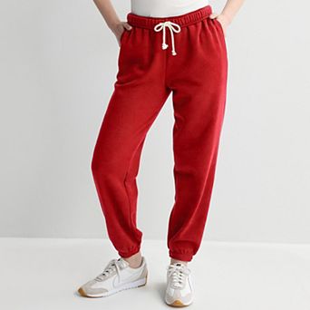 Juniors' SO® Foldover Fleece Jogger Pants