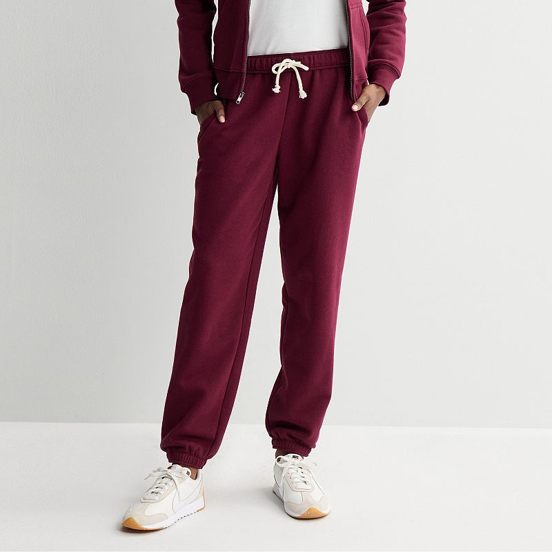 Juniors' SO® Foldover Fleece Jogger Pants