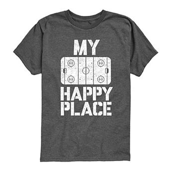 Boys 8-20 Hockey My Happy Place Graphic Tee