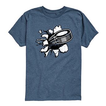 Boys 8-20 Hockey Puck Tear Graphic Tee