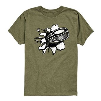 Boys 8-20 Hockey Puck Tear Graphic Tee