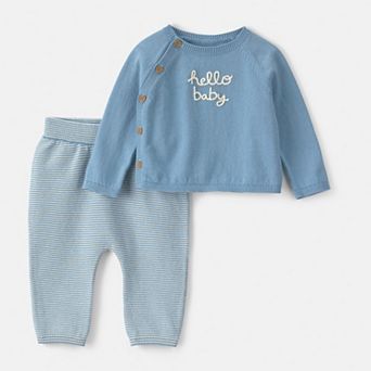 Baby Boy Carter&rsquo;s 2 pc 'Hello Baby' Long Sleeve Top & Pants Set