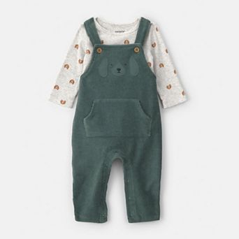 Baby Boy Carter's 2 pc Dog Long Sleeve Tops & Overalls Set