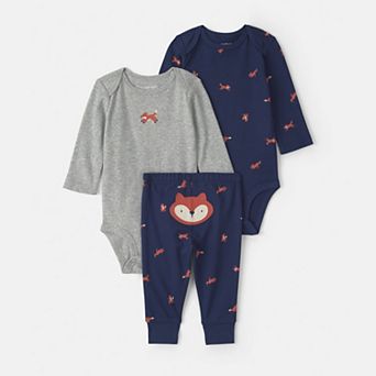 Baby Boy Carter's 3 pc Long-Sleeve Bodysuit & Pants Set