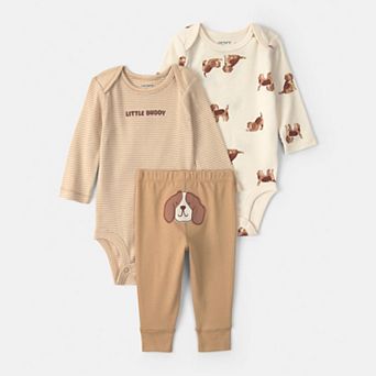Baby Boy Carter's 3 pc Long-Sleeve Bodysuit & Pants Set
