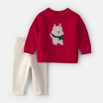 Baby Carter’s 2 pc Holiday Pullover Sweater & Pants Set