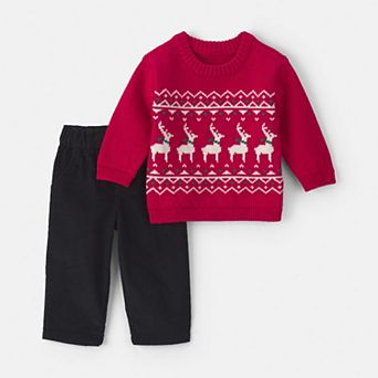 Baby Carter’s 2 pc Holiday Pullover Sweater & Pants Set
