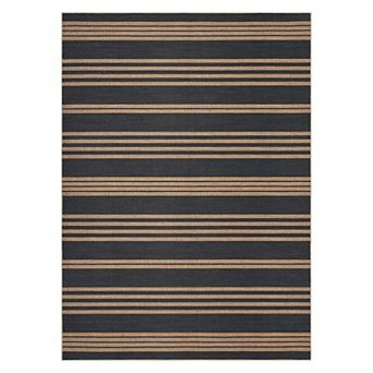 FairOnly Geometric Striped Area Rug Washable Ultra Thin Non Slip Carpet for Living Room Dining Room
