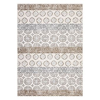 FairOnly Boho Style Area Rug Machine Washable Non Slip Non Shedding Low Pile Rug for Living Room