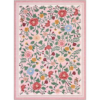 Garvee Modern Pastoral Machine Washable Area Rug Non Slip Low Pile Rug for Living Room Farmhouse