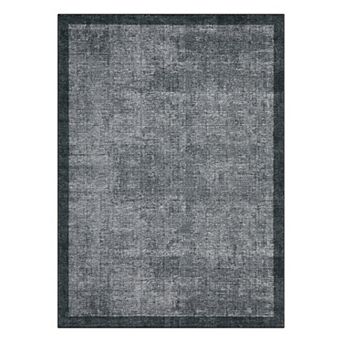 Garvee Modern Solid Color Area Rug Washable Low Pile Non Slip Floor Rug for Bedroom Dining Room