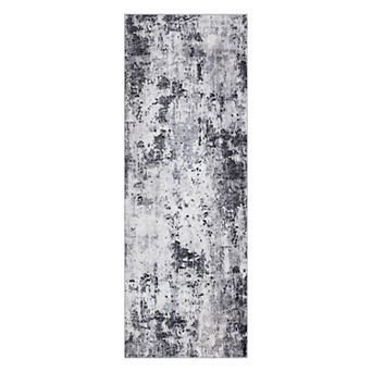 Garvee Modern Abstract Area Rug for Dining Room Non Slip Machine Washable Low Pile Rug for Bedroom