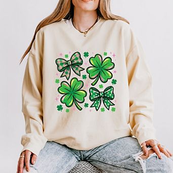 Clover Stars Coquette - Women's Lightweight Garment Dyed Sweatshirt