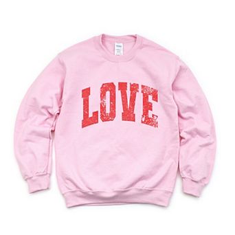 Love Varsity Arched Distressed - Women's Graphic Sweatshirt
