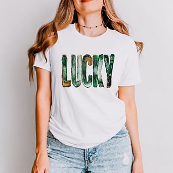 Lucky Paint Print - Women's Short Sleeve Graphic T-Shirt