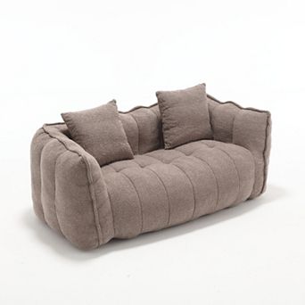 Merax Soft Beanbag Chair With High Resilience Foam Core Loveseat