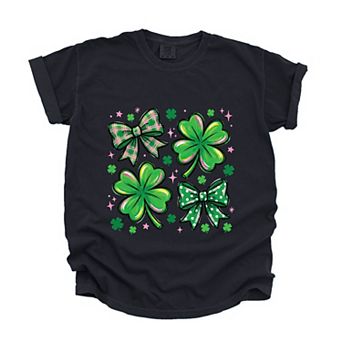 Clover Stars Coquette - Women's Garment Dyed Graphic T-Shirt