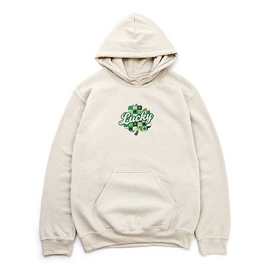 Lucky Clover Patchwork Print - Women's Graphic Hoodie