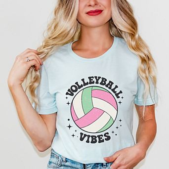 Vintage Volleyball Vibes - Women's Short Sleeve Graphic T-Shirt