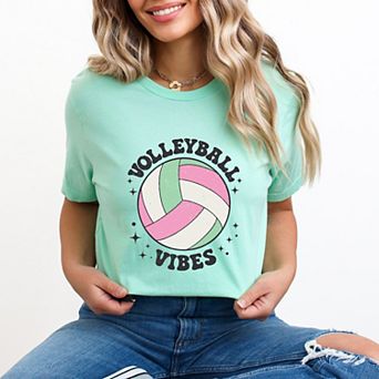 Vintage Volleyball Vibes - Women's Short Sleeve Graphic T-Shirt