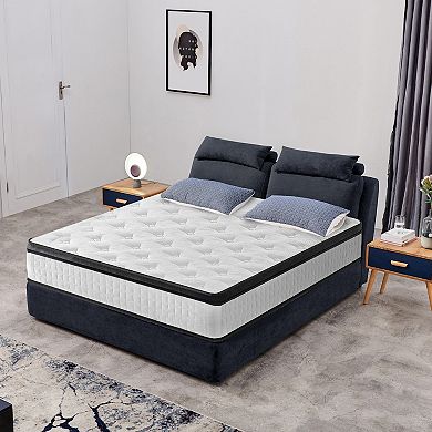 Full 12 in. CertiPUR-US Hybrid Mattress with 7-Zoned Individual Pocket Spring Memory Foam