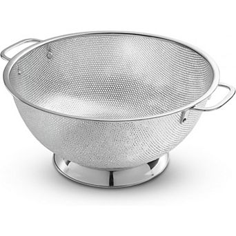 Great Ambitions Colander for Kitchen 5-qt Stainless Steel Strainer with Handle