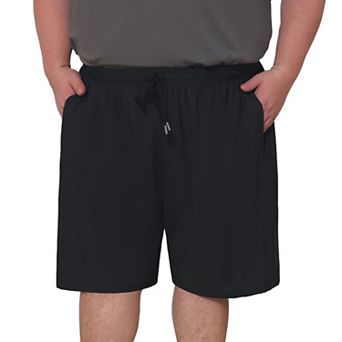 Men's Big & Tall Sport Shorts Zipper Pockets Above Knee Drawstring Waist Shorts