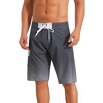 Summer Colorblock Beach Shorts for Men's Drawstring Shorts with Side Pocket