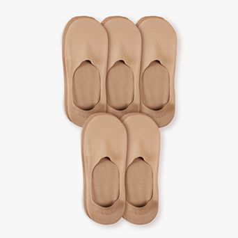 Unisex Cotton No Show Socks 5-Pack