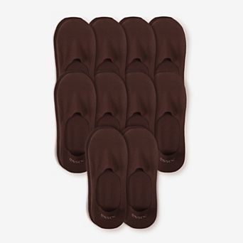 Unisex Cotton No Show Socks 10-Pack