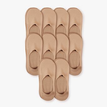 Unisex Cotton No Show Socks 10-Pack