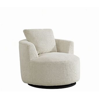 GOODSILO Compressible 360-Degree Swivel Accent Chair for Modern Living Spaces