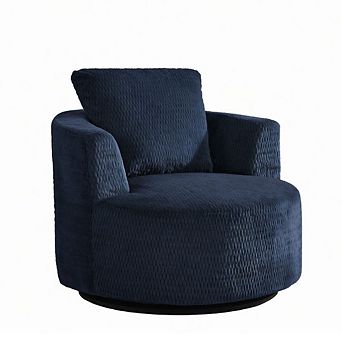 GOODSILO Compressible 360-Degree Swivel Accent Chair for Modern Living Spaces
