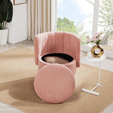 GOODSILO 360 Degree Swivel Sofa Chair with Hidden Storage Compartment