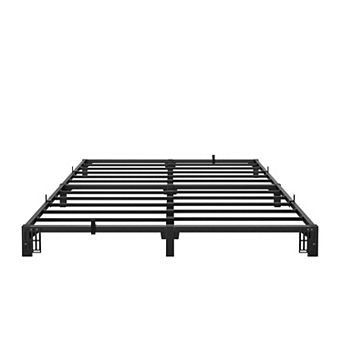 Heavy Duty Black Metal Bed Frame, Low Profile Platform Bed with Sturdy Mattress Foundation