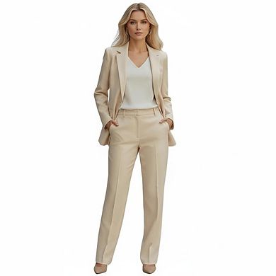 Womens Casual Blazers Open Front Business Suit Jacket Long Sleeve Button Work Office Blazer