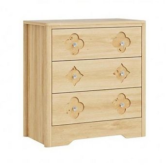 3 Dresser for Bedroom, 30.4" Tall Dresser for Closet with 3 Decorative Drawer Chest