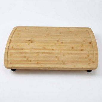 Stove top Cover Cutting Board with Legs and Juice Grooves,for Gas Burners Stove Top