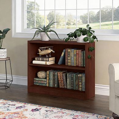 Universal Low 2 Shelf Bookcase Storage Display