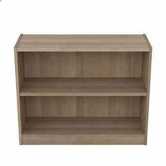 Universal Low 2 Shelf Bookcase Storage Display