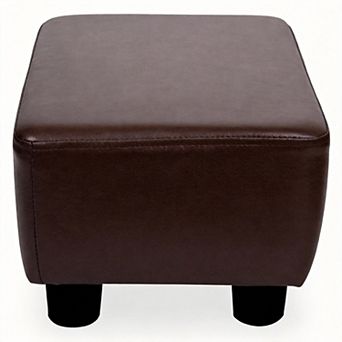 Small Ottoman Footstool With Legs Under Desk Footrest Living Room