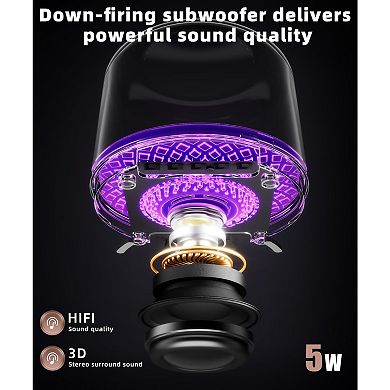 Bluetooth Speaker Sound Lights, Portable Wireless, Long-lasting battery life, TWS Pairing,
