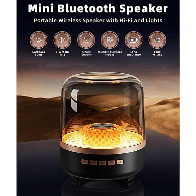 Bluetooth Speaker Sound Lights, Portable Wireless, Long-lasting battery life, TWS Pairing,