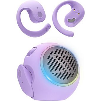 Open Ear Headphones Over The Ear Earbuds Wireless, Waterproof Small Mini Portable Bluetooth Speaker