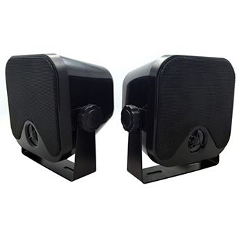 4 in Heavy Duty Waterproof Boat Marine Box Outdoor Speakers Surface Mounted for Skid Steer