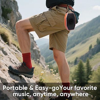 Bluetooth Speaker, Compact & Portable Speaker for Hiking, Support TF Card/USB, TWS Connection