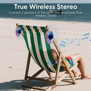 Bluetooth Speaker, Compact & Portable Speaker for Hiking, Support TF Card/USB, TWS Connection